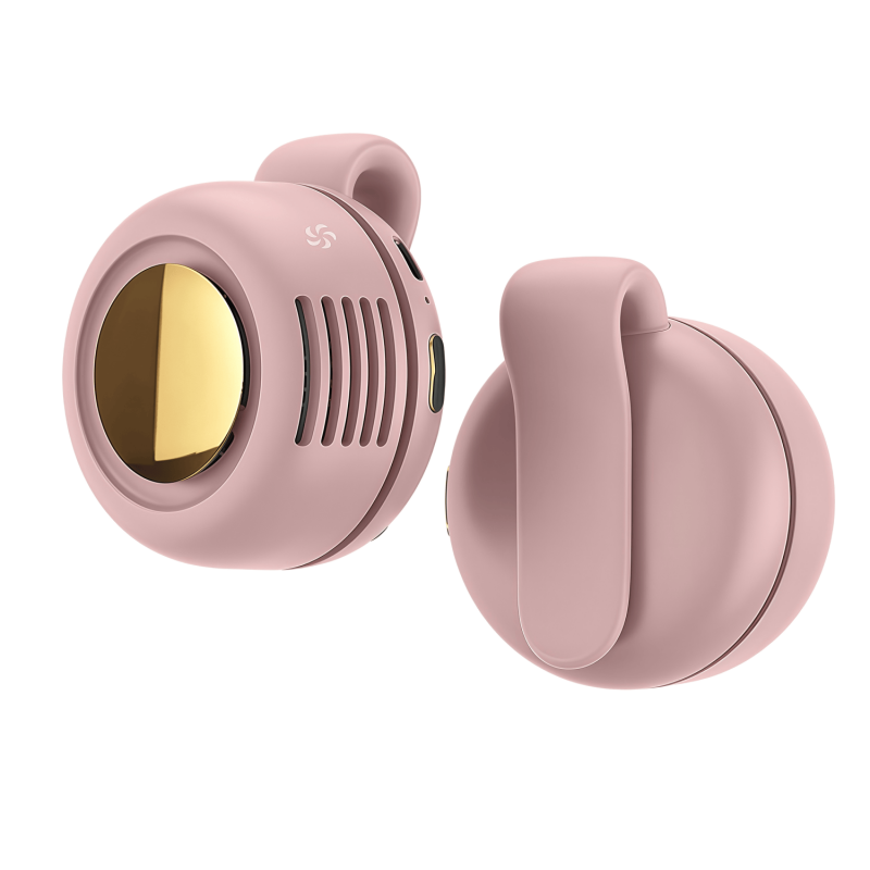 Portable Bladeless Clip-On Fan – 360° Airflow Personal Wearable Pocket Fan