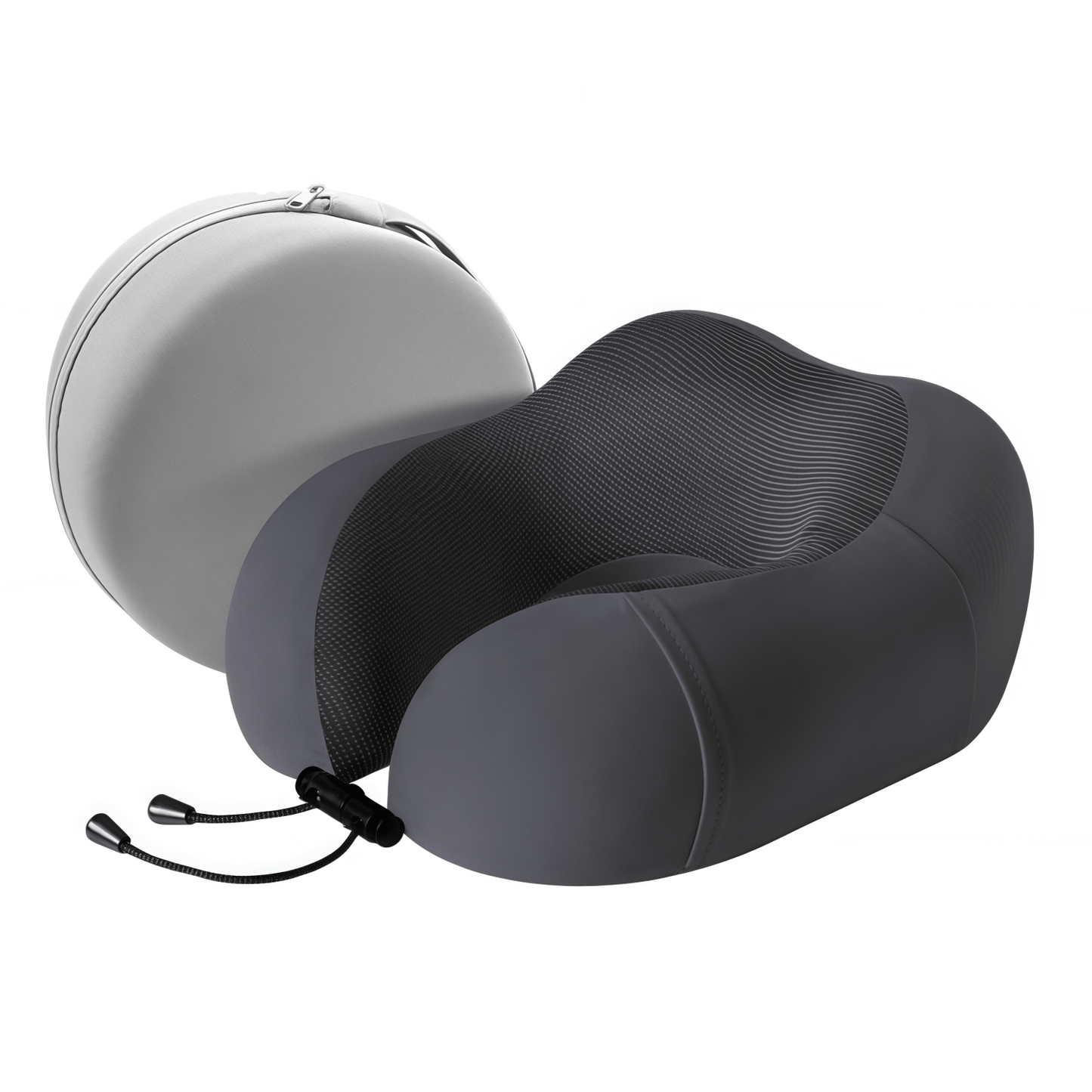 Ergonomic U-Shaped Memory Foam Travel Neck Pillow with Cooling Mesh and Carrying Case
