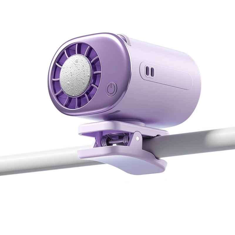 Portable Waist Clip Fan, 199-Speed Turbocharged Personal Cooling Fan with Digital Display & Lanyard