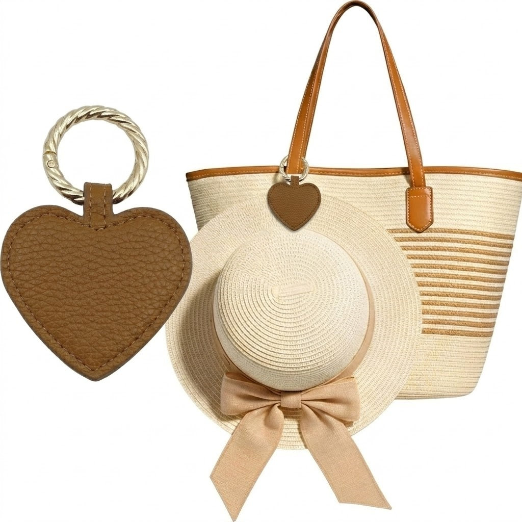 Vegan Leather Magnetic Hat Clip for Travel, Hands-Free Hat Holder Accessory for Bags and Luggage