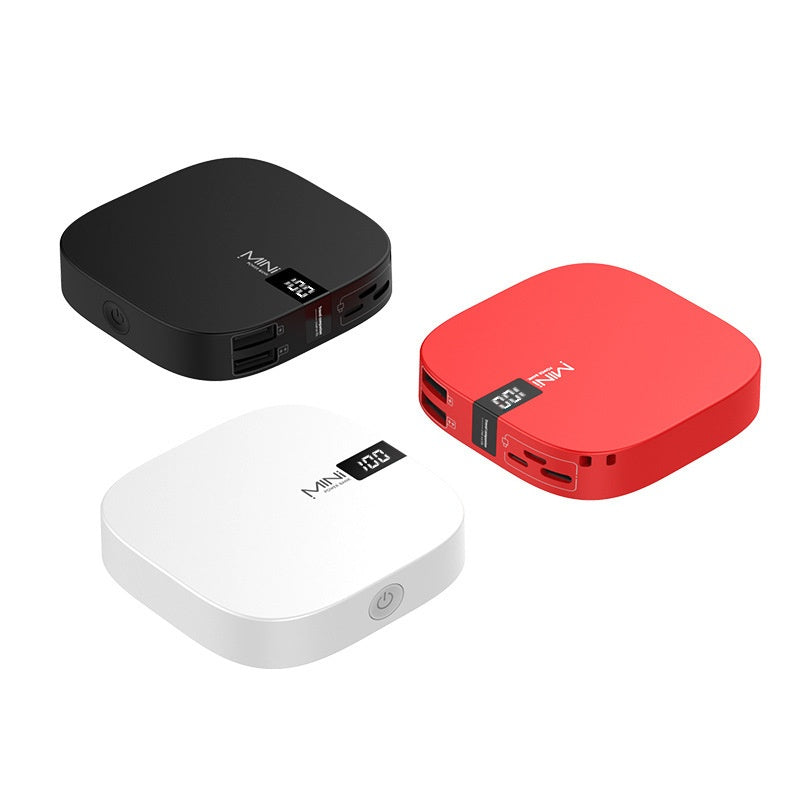 10000mAh Mini Portable Power Bank – Ultra-Compact External Battery Charger with Digital LED Display