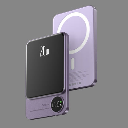 Ultra-Slim Magnetic Wireless Power Bank 15W Fast Charging PD 20W with Smart LED Display & Dual Input/Output Ports