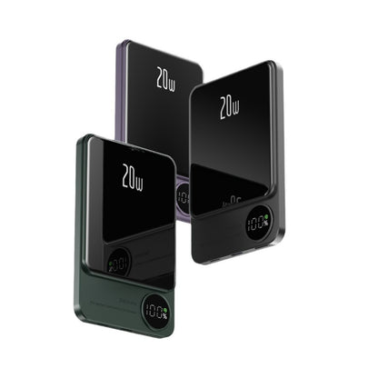 Ultra-Slim Magnetic Wireless Power Bank 15W Fast Charging PD 20W with Smart LED Display & Dual Input/Output Ports