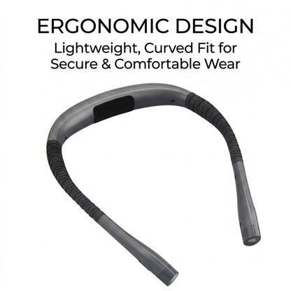 Rechargeable LED Neck Reading Light – 3 Color Modes, 3 Brightness Levels, Flexible Silicone Arms