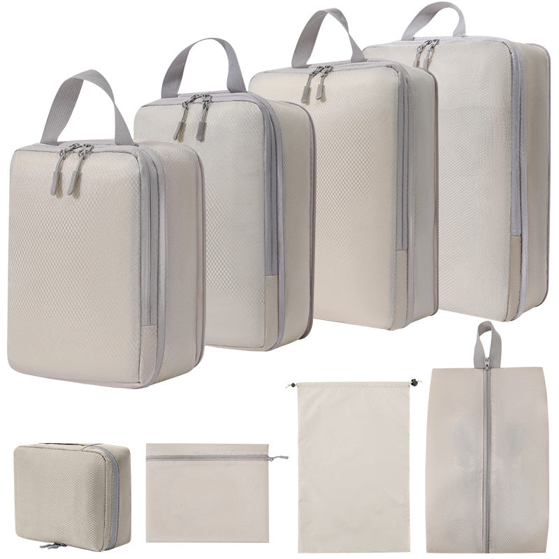 Compression Packing Cube Set - Water-Resistant Travel Luggage Organizers