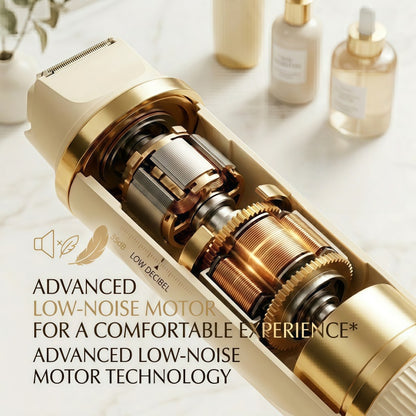 2-in-1 Women's Electric Shaver & Hair Trimmer - IPX7 Waterproof, Cordless, LED Display
