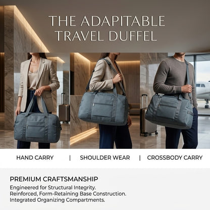 Lightweight Ripstop Weekender Travel Duffel Bag with Luggage Sleeve