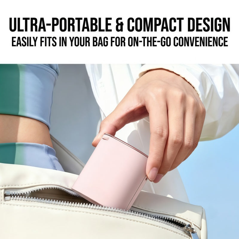 Portable Waist Clip Fan, 199-Speed Turbocharged Personal Cooling Fan with Digital Display & Lanyard