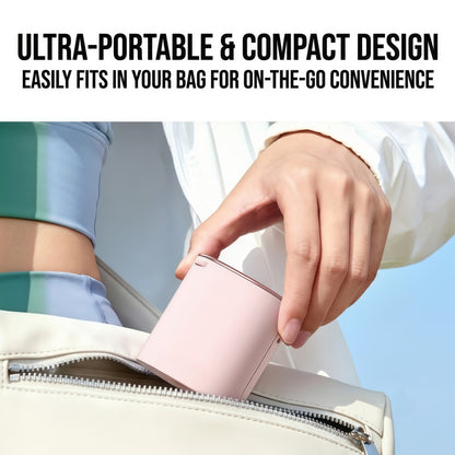 Portable Waist Clip Fan, 199-Speed Turbocharged Personal Cooling Fan with Digital Display & Lanyard