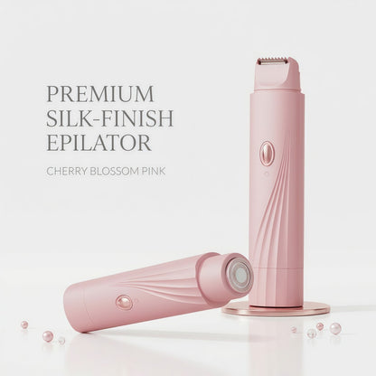 Women's 2-in-1 Electric Shaver and Trimmer - Dual Head, Wet/Dry IPX7 Waterproof, Pink