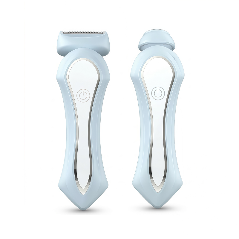 Women's 2-in-1 Electric Shaver & Facial Hair Trimmer - Wet/Dry, IPX7 Waterproof, USB-C Rechargeable