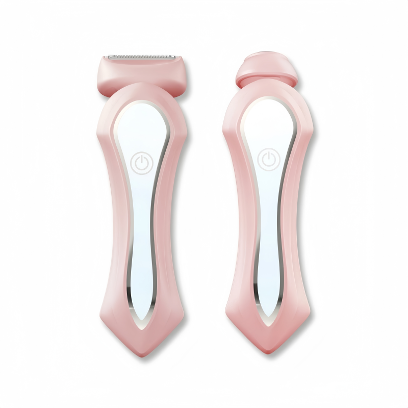 Women's 2-in-1 Electric Shaver & Facial Hair Trimmer - Wet/Dry, IPX7 Waterproof, USB-C Rechargeable
