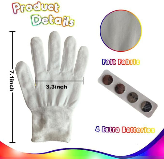 12 Colors LED Gloves