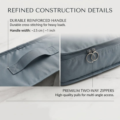 Water-Resistant Travel Packing Cubes Set - Luggage Organizers with Hanging Toiletry Bag & Shoe Pouches