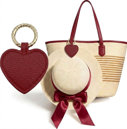 Vegan Leather Magnetic Hat Clip for Travel, Hands-Free Hat Holder Accessory for Bags and Luggage