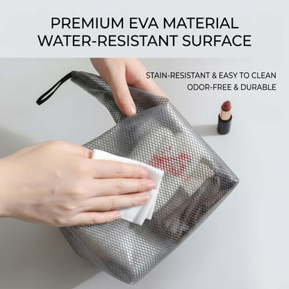 Water-Resistant EVA Mesh Travel Dry Bag - Roll-Top Swim, Gym & Toiletry Organizer