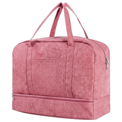 Water-Resistant Travel Duffel Bag with Wet/Dry Pocket & Shoe Compartment
