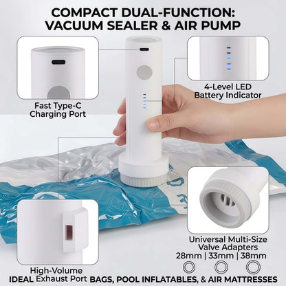 Portable Electric Vacuum Pump for Storage Bags
