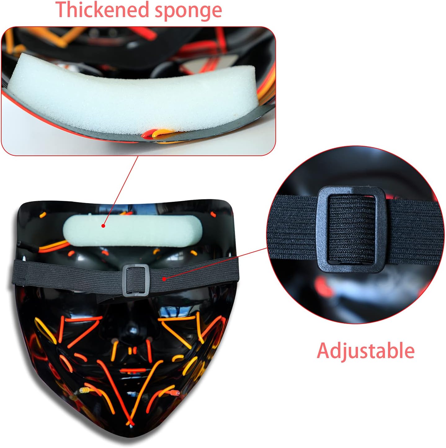 Halloween Mask LED Light up Mask
