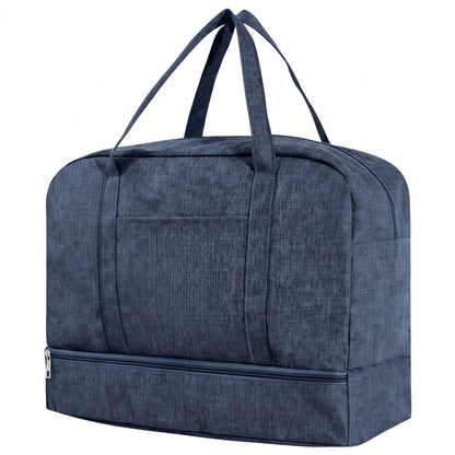 Water-Resistant Travel Duffel Bag with Wet/Dry Pocket & Shoe Compartment