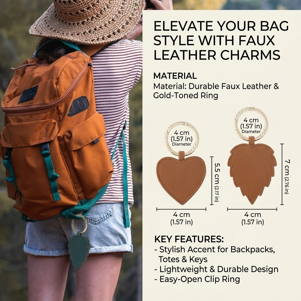 Vegan Leather Magnetic Hat Clip for Travel, Hands-Free Hat Holder Accessory for Bags and Luggage