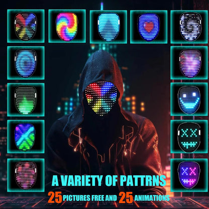 LED Light Up Mask with Gesture Sensing