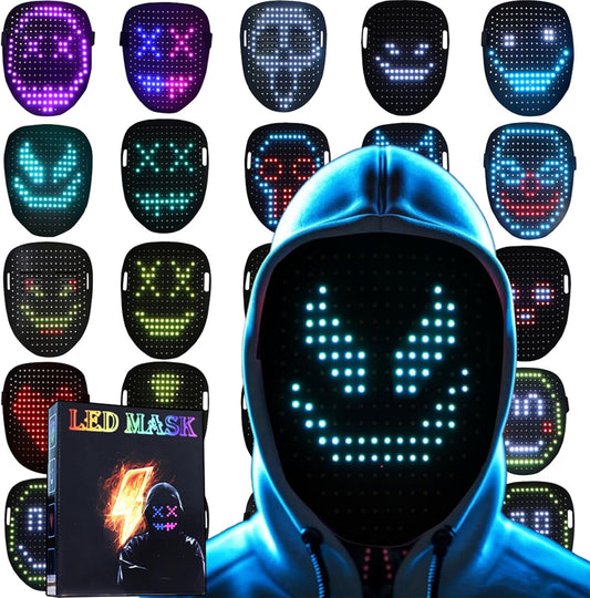 LED Light Up Mask with Gesture Sensing