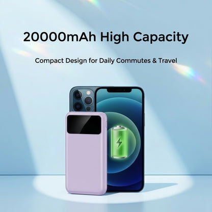 Portable Power Bank 10000mAh with Built-in Cables – 27W PD Fast Charging Travel Battery Pack with Digital LED Display