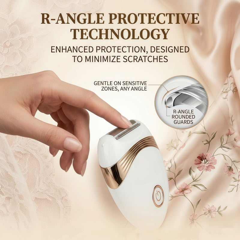 Women's Rechargeable Electric Shaver - 3-in-1 Portable Cordless Hair Trimmer with Floating Foil
