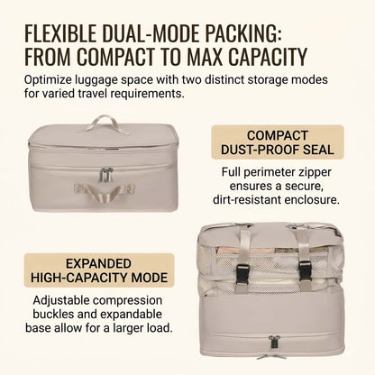 5-Tier Foldable Hanging Travel Packing Organizer | Portable Luggage Packing Cube & Closet System