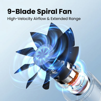 Portable Misting Desk Fan, 500ml Evaporative Air Cooler with Smart Touch Screen & 2 Speeds