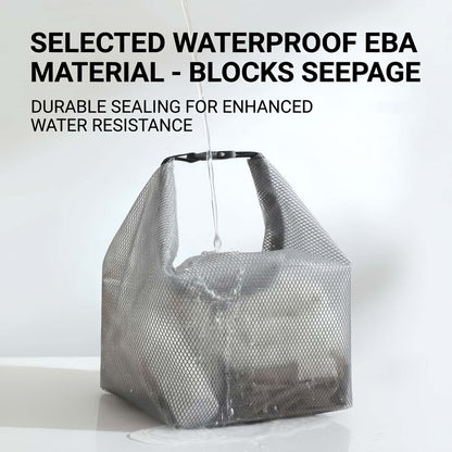 Water-Resistant EVA Mesh Travel Dry Bag - Roll-Top Swim, Gym & Toiletry Organizer