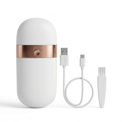 Portable Electric Shaver for Women - Dual-Ring Floating Head Hair Remover - USB-C Rechargeable, Matte Pink