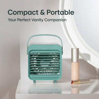 Portable Desktop Air Cooler Fan – USB Rechargeable Evaporative Air Conditioner with Top-Fill Water Tank, 3 Speeds & Ultra-Quiet Operation
