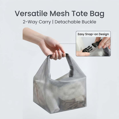 Water-Resistant EVA Mesh Travel Dry Bag - Roll-Top Swim, Gym & Toiletry Organizer