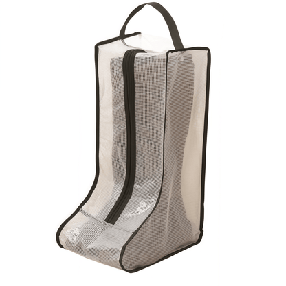 Translucent Mesh Shoe & Boot Storage Bags - Dust-Proof Closet Organizer with Zipper