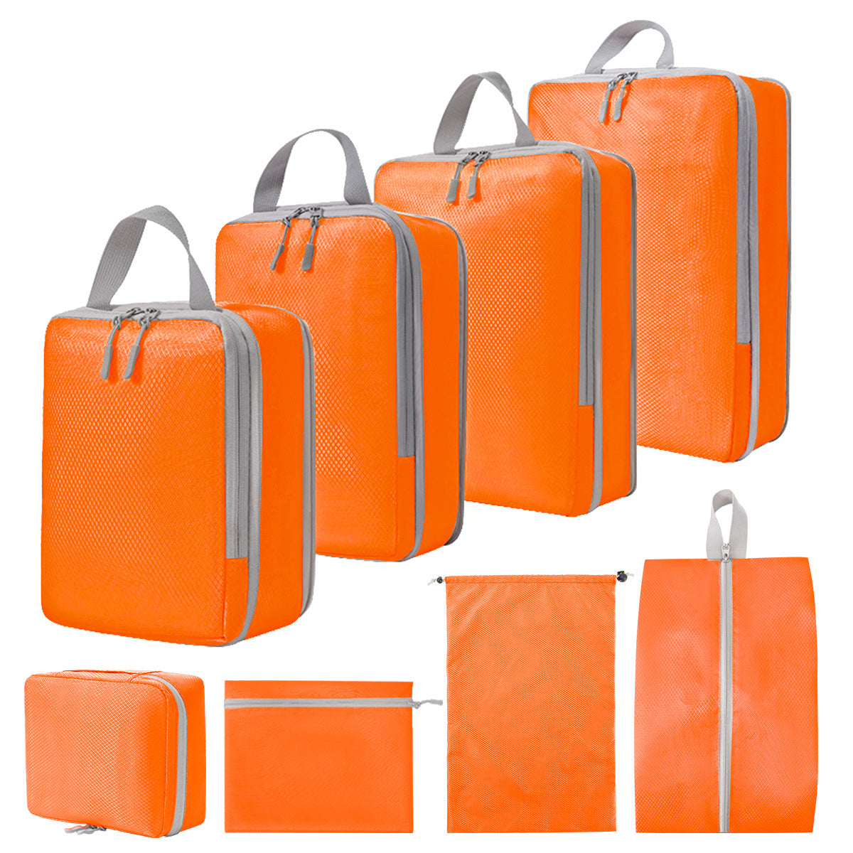 Compression Packing Cube Set - Water-Resistant Travel Luggage Organizers