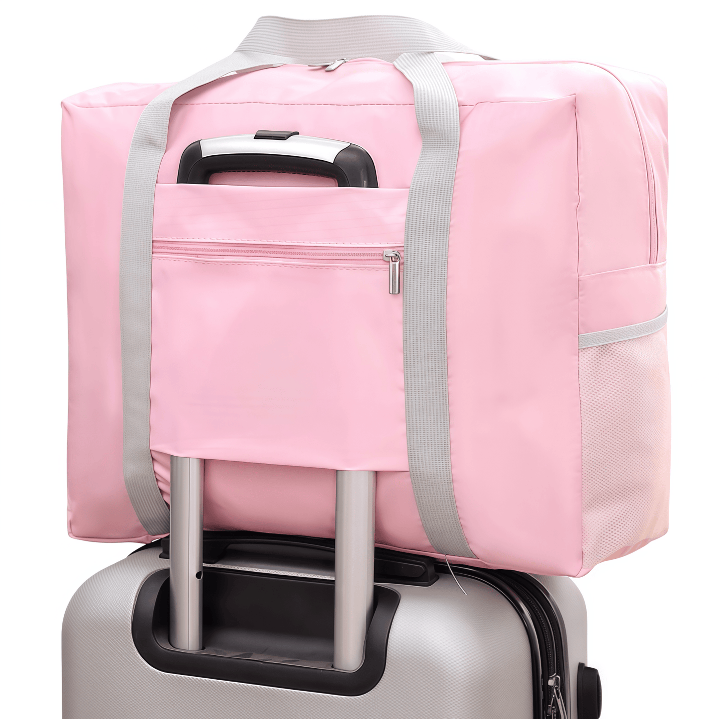 Water-Resistant Foldable Travel Duffel Bag - Carry-On Weekender Tote with Luggage Sleeve, 23L