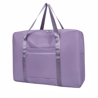 Unisex Oxford Fabric Travel Duffle Bag with Trolley Sleeve, 20L Large Capacity Carry-On Luggage Bag for Weekender