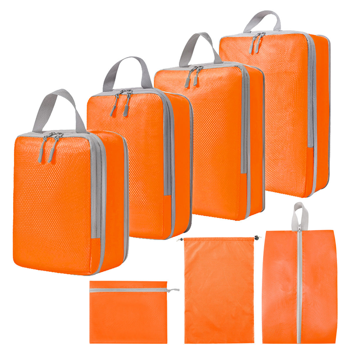 Compression Packing Cube Set - Water-Resistant Travel Luggage Organizers