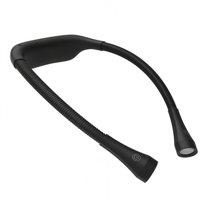 Rechargeable LED Neck Reading Light - Flexible Hands-Free Book Light with 3 Color Modes & Stepless Dimming