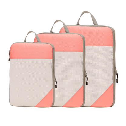 Compression Travel Packing Cubes & Organizer Set - Water-Resistant Ripstop Nylon