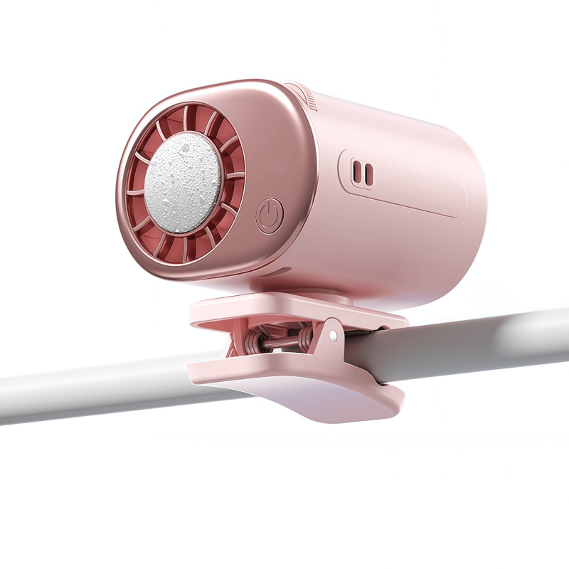 Portable Waist Clip Fan, 199-Speed Turbocharged Personal Cooling Fan with Digital Display & Lanyard