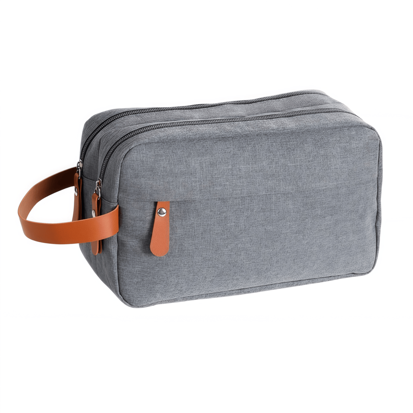 Water-Resistant Men's Toiletry Bag - Dual Compartment Travel Organizer & Dopp Kit