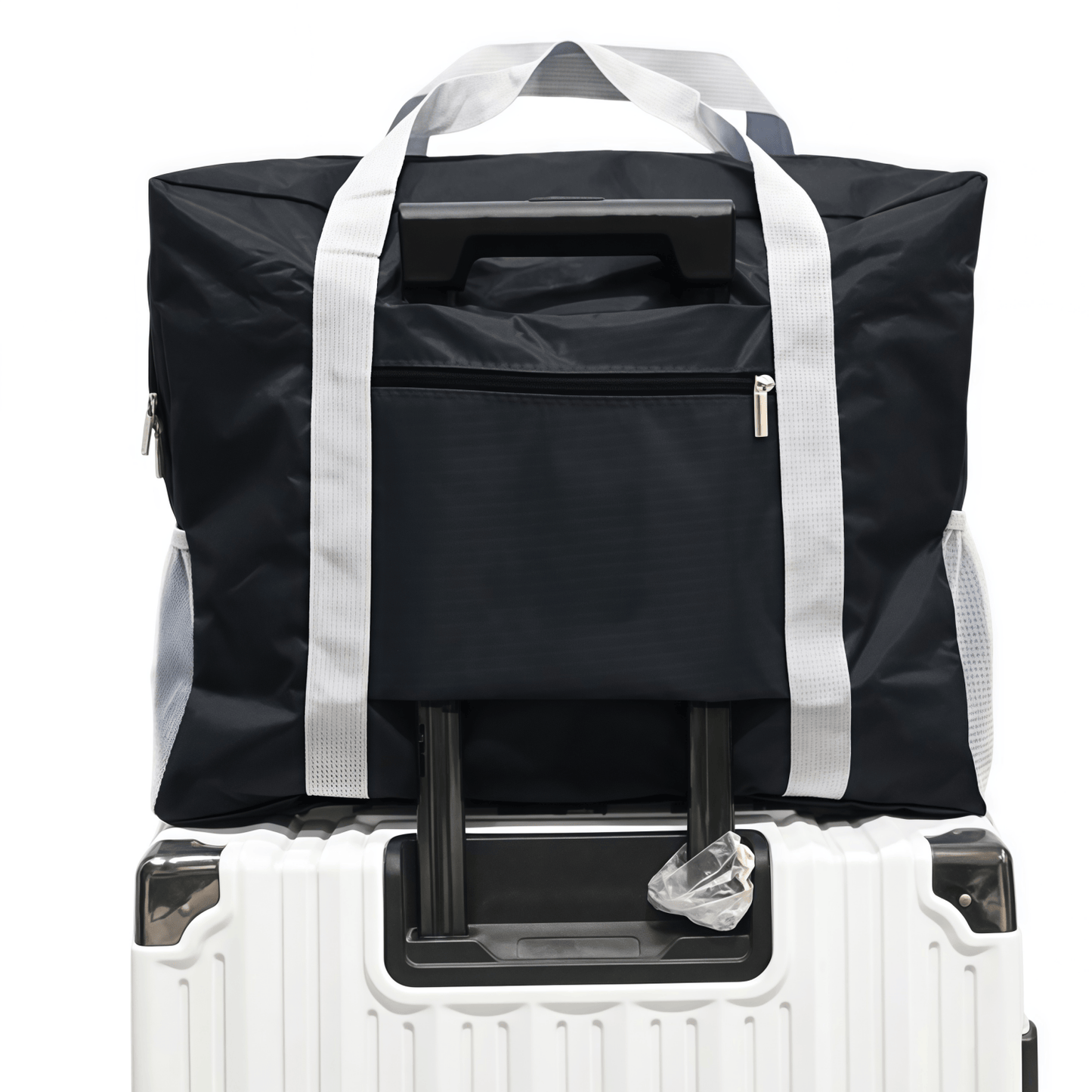 Water-Resistant Foldable Travel Duffel Bag - Carry-On Weekender Tote with Luggage Sleeve, 23L