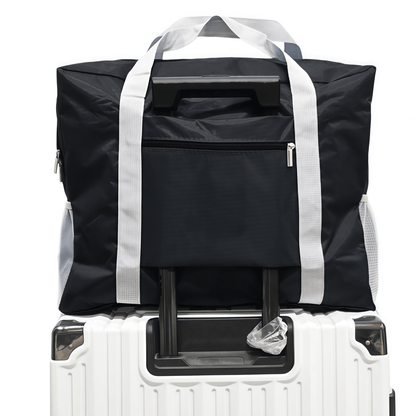 Water-Resistant Foldable Travel Duffel Bag - Carry-On Weekender Tote with Luggage Sleeve, 23L