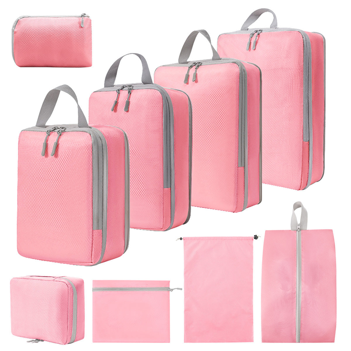 Compression Packing Cube Set - Water-Resistant Travel Luggage Organizers