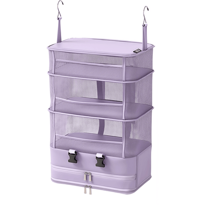 5-Tier Foldable Hanging Travel Packing Organizer | Portable Luggage Packing Cube & Closet System