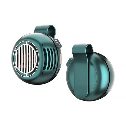 Portable Clip-on Fan, 5-Speed Hands-Free Wearable Mini Waist Fan with Digital LED Display & 360° Adjustable Airflow