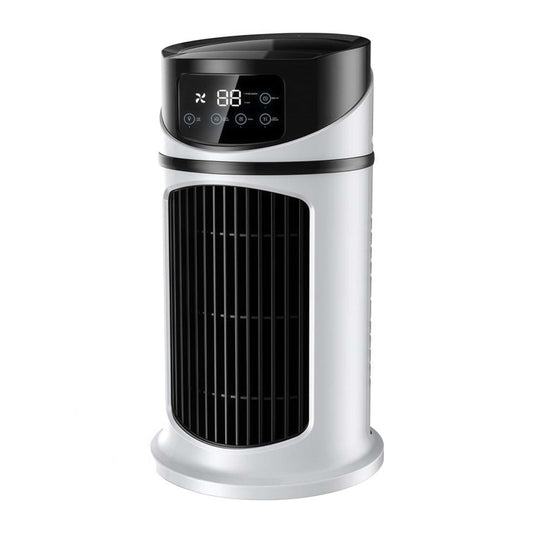 3-in-1 Portable Evaporative Air Cooler & Humidifier – Desk Tower Fan with LED Touch Screen, 6 Speeds & 12H Timer